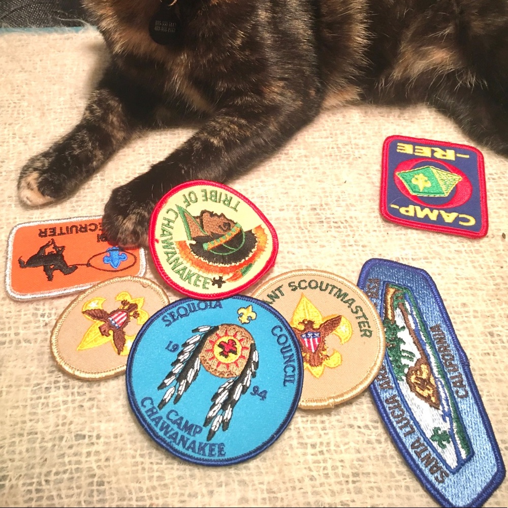 7 (seven) official Boy Scout canvas patches